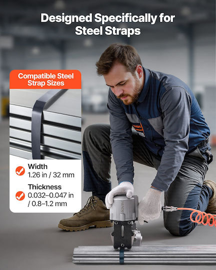 Vevor Pneumatic Steel Strapping Machine 8500 N Straps 32 Mm Qdgdkzjqdgd3qwgz8001v0