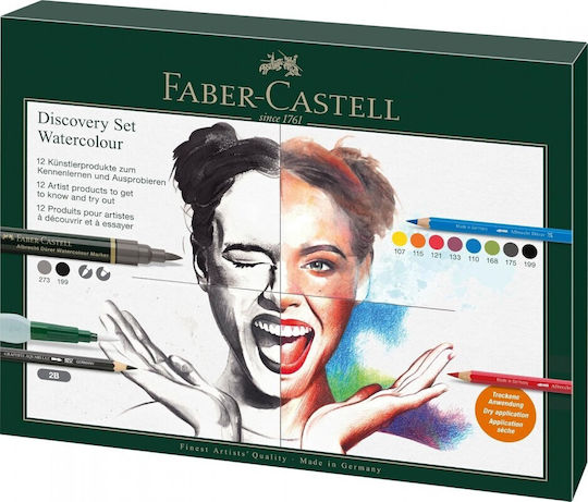 Faber Castell Discovery Set Albrecht Durer Water Soluble Art Set 12 Piece 117520 4005401175209