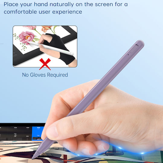 Techsuit Ac10sh Ψηφιακή Γραφίδα Αφής με Palm Rejection για iPad σε Ροζ χρώμα