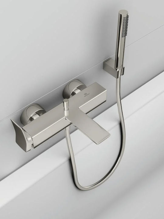 Ideal Standard Αναμεικτική Μπαταρία Μπανιέρας Ασημί