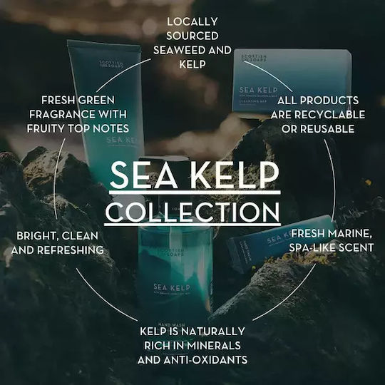 The Scottish Fine Soaps Sea Kelp Travel Set For Body Cleaning And Moisturizing 4 Pieces