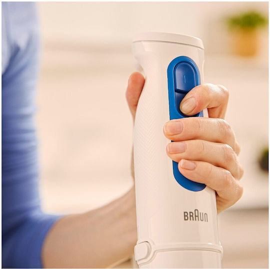 Braun MultiQuick 3 Blender de Mână cu Tijă din Inox 900W Alb