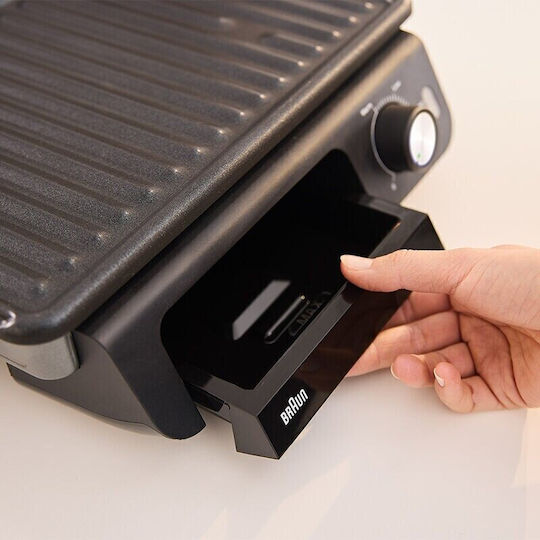 Braun Multigrill 5 Sandwichmaker Grill mit Abnehmbaren Platten 2000W Schwarz