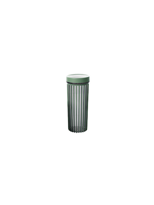 UnicUtil Set 6 Bucăți Vaze Utilizare Generală cu Capac Ermetic Plastic Verde 10.5x9x10.5cm 6 Bucăți