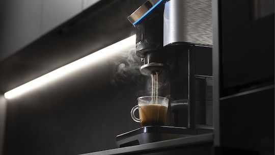 Cecotec Cremmaet Spin Automatische Espressomaschine 1450W Druck 19bar für Cappuccino mit Mahlwerk Gray