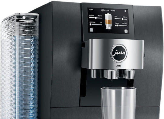Jura Z10 Automatic Espresso Coffee Machine 1450W Pressure 15bar for Cappuccino with Grinder Black 2098483