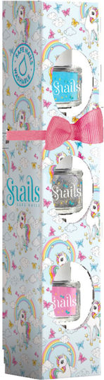 Snails Mini 3er-Pack Nagellack Regenbogen Einhorn Kinder Nagellack Set 1 Stück