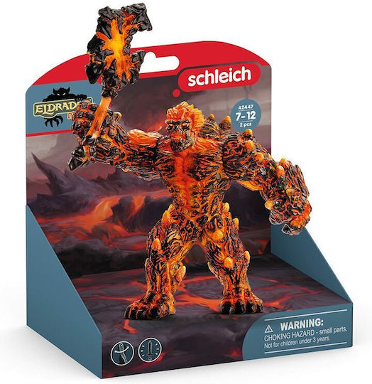 Schleich-S Lava Golem Mit Waffe Für 7-12 Jahre 23cm Mehrfach