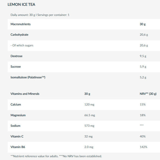 Biotech USA IsoTonic Hydrate & Energize Lemon Ice Tea 30gr