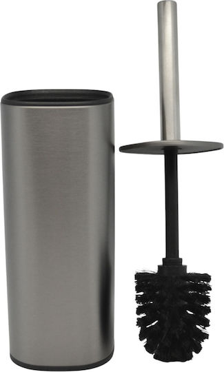 Ankor Inox Σετ Πιγκάλ και Καλαθάκι Μπάνιου Soft Close 5lt Ασημί