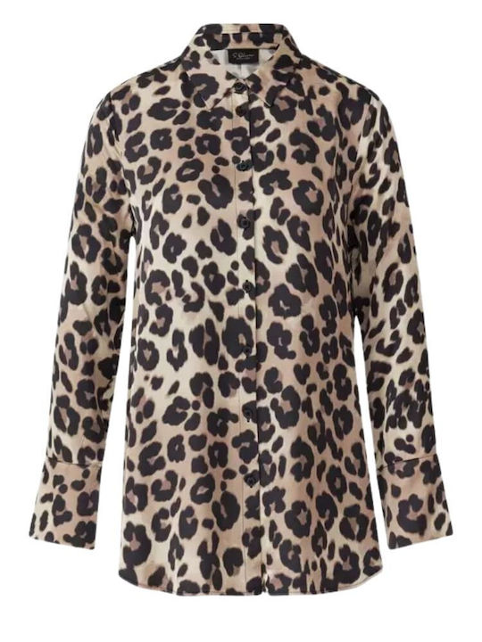 Women's Long Sleeve Shirt Leopard