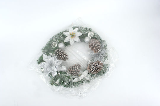 Makwedding Crăciun Decorativ Coroană de flori cu Diametru 40cm.
