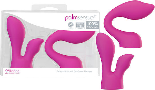 BMS Factory PalmSensual Massager Heads Глави за Вибратор Розови
