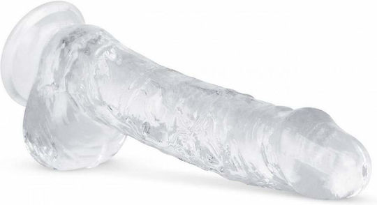 Easytoys Dildo realist cu Testicule și Ventuză Transparent