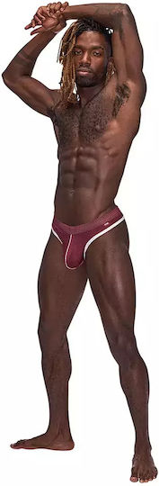 Malepower Ανδρικό Sexy String Μπορντό