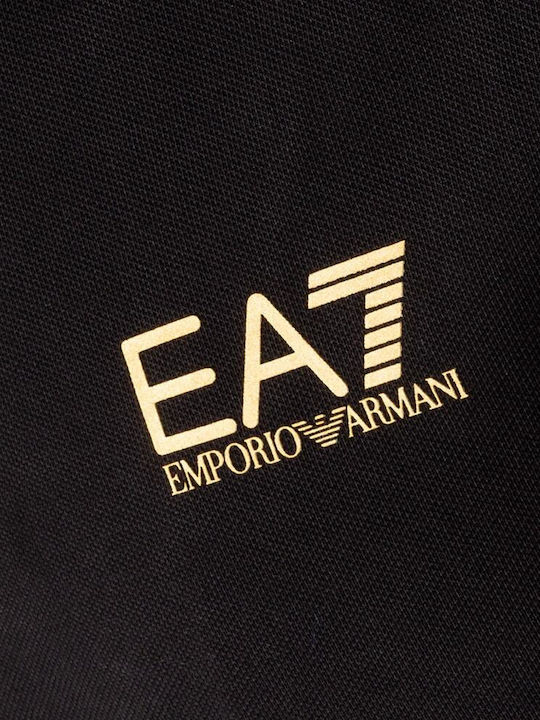 Polo Herrenbluse Kurzarm Schwarz