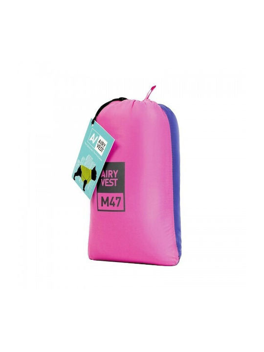 Wau Dog Hundemäntel Wasserdicht Doppel-Ansicht Rosa Lila 47cm Mittel