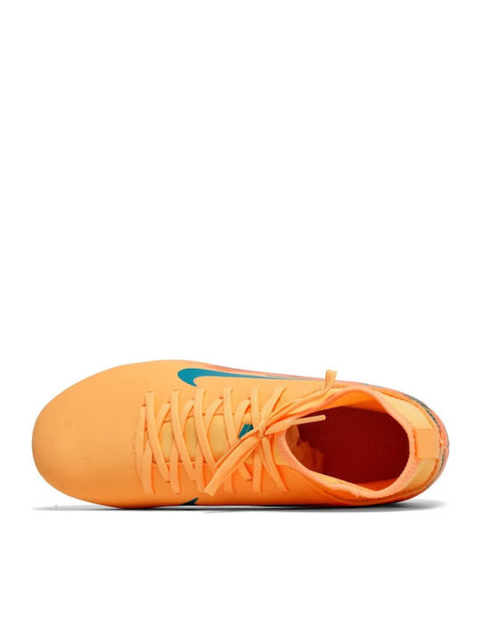 Mercurial Superfly 10 Club Kylian Mbappé FG/MG Детски Футболни Обувки с Бутони Оранжеви