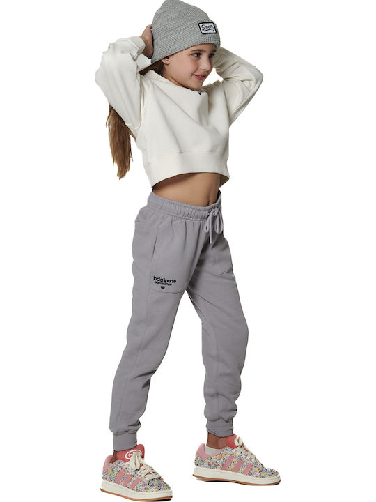 Kids Sweatpants Set Stone Grey