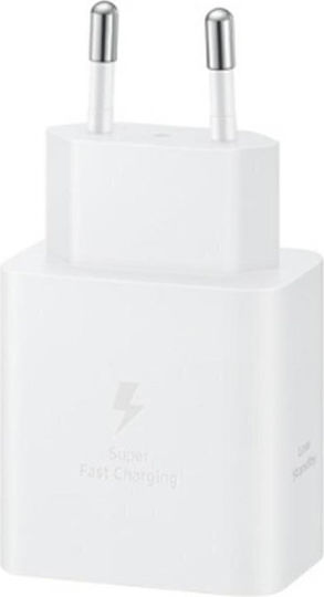 Samsung Φορτιστής Χωρίς Καλώδιο με Θύρα USB-C 45W Power Delivery / Quick Charge 2.0 Λευκός (T4511)