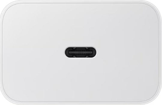 Samsung Φορτιστής Χωρίς Καλώδιο με Θύρα USB-C 45W Power Delivery / Quick Charge 2.0 Λευκός (T4511)