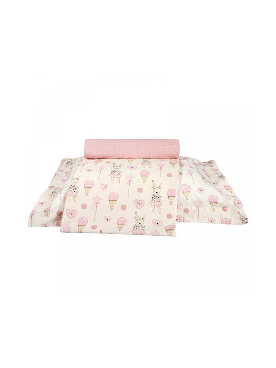 Greenwich Polo Club Bettwäsche-Set Einzel Baumwolle Ivory - Pink 170x240cm 3Stück