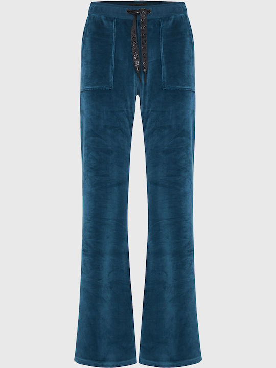 Sweatpants Velvet Blue