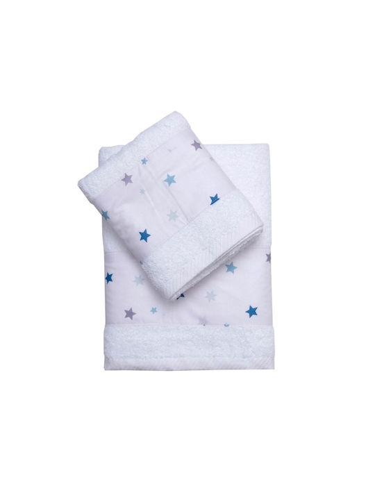 Viopros Set Babyhandtücher 2 Stück Ciell Gewicht 480gr/m²