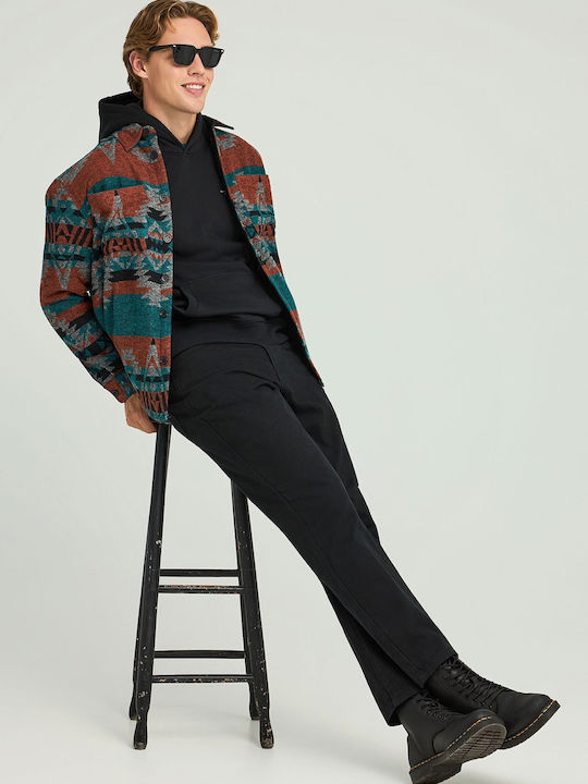 Men's Jeans Pants with Loose Fit Black
