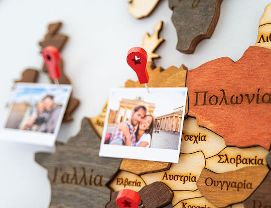 Pins Wooden Map Woodmymap 11 Pieces Red Pins 11pcs Rd