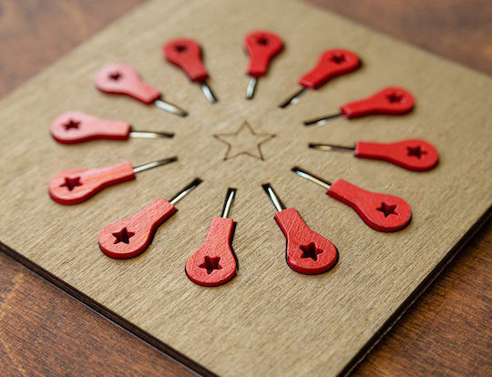 Pins Wooden Map Woodmymap 11 Pieces Red Pins 11pcs Rd