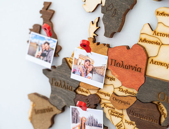 Pins Wooden Map Woodmymap 11 Pieces Red Pins 11pcs Rd