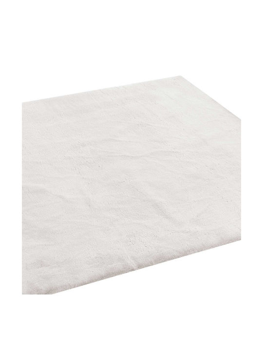 Madi Bound Χαλί Στρογγυλό Γούνινο White Φ160cm