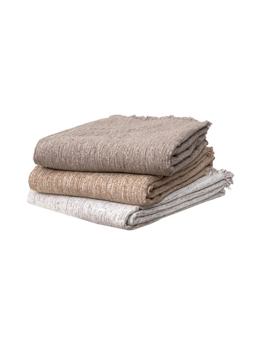 Anna Riska Ριχτάρι Πολυθρόνας Chenille 180x150εκ. Beige