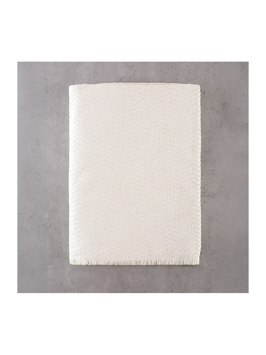 Rythmos Yard Ριχτάρι Διθέσιου Καναπέ Δύο 'Οψεων Chenille 180x240εκ. Εκρού 117-192-3036