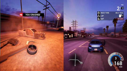 Super Street Racer Game Twin Racing Wheels Bundle Nintendo Switch