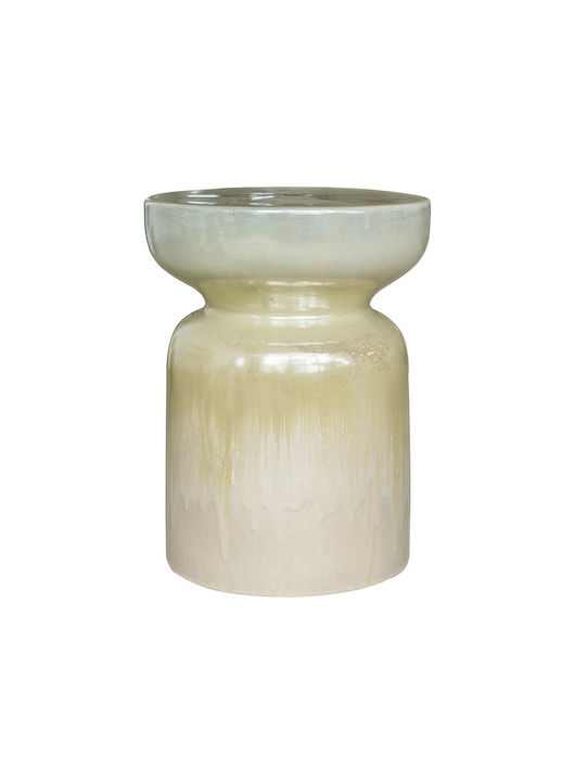Round Side Table Metro Beige 34.9x34.9x45.7 cm