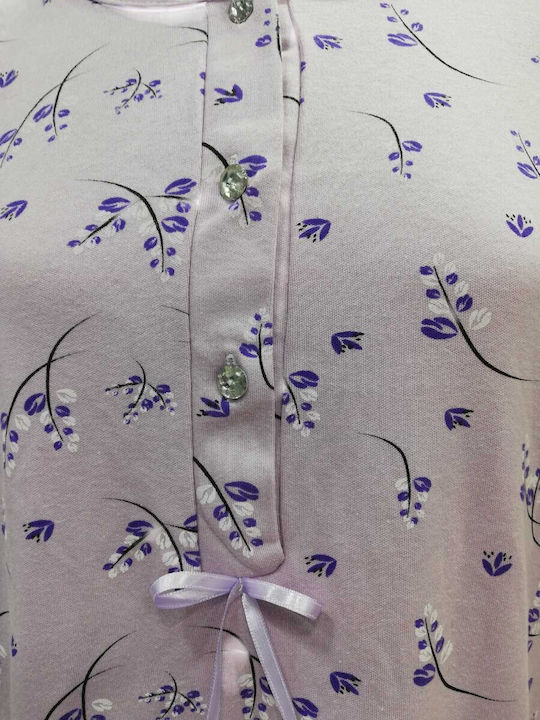 Nina Club Winter Damen Nachthemd Lilac Nina Club Winter Damen Nachthemd Lilac