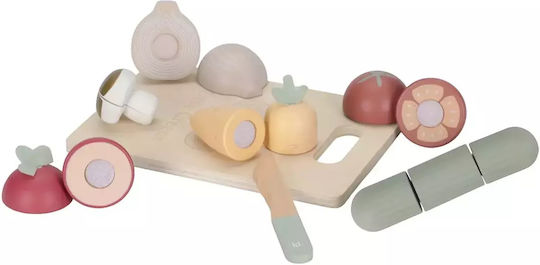 Cutting Board with Wooden Vegetables for Ages 2+ 8pcs LD2505