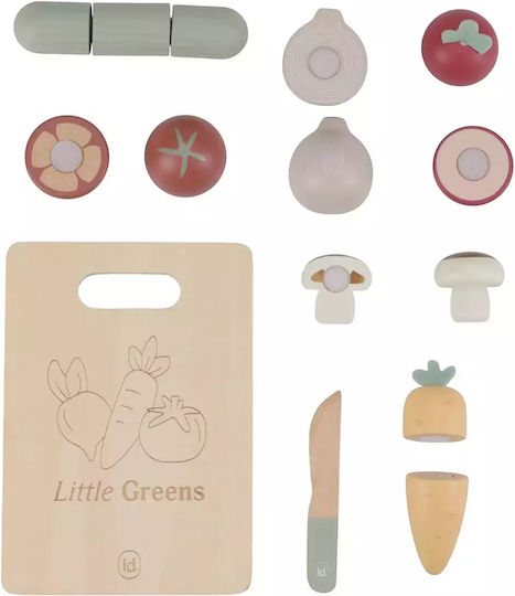 Cutting Board with Wooden Vegetables for Ages 2+ 8pcs LD2505