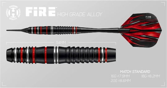 Harrows Fire High Grade Alloy Softip Darts