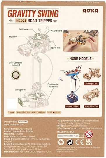 Rokr Wooden Construction Toy Road Tripper for Children Aged 14+