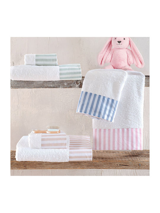 Rythmos Set of baby towels 2pcs Eloise Green Weight 500gr/m²