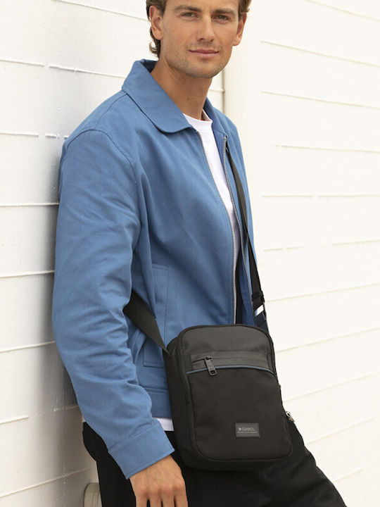 Darek Men's Shoulder Crossbody Bag Black