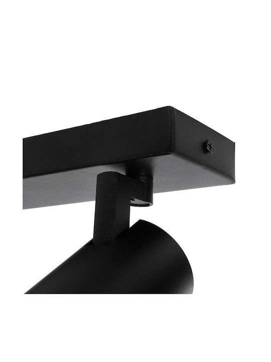 kelvo Double Spot with Socket GU10 in Black Color
