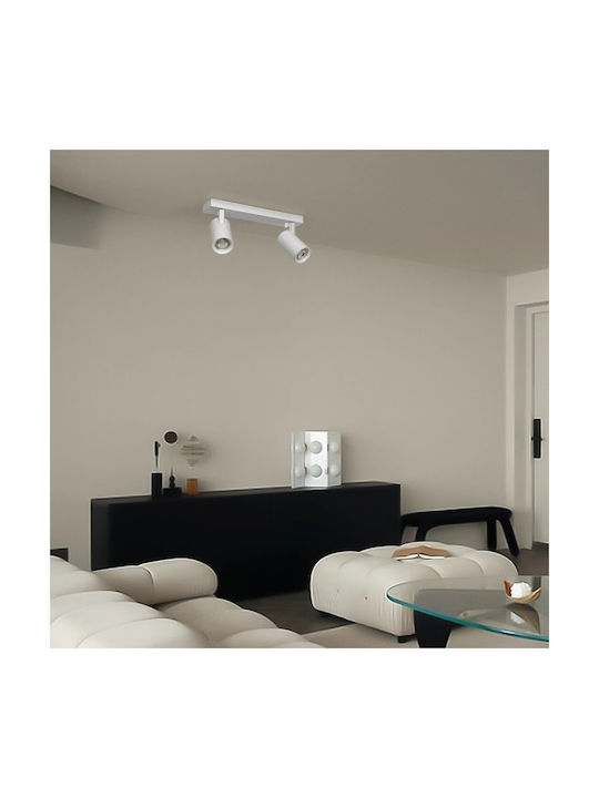 kelvo Double Spot with Socket GU10 in White Color