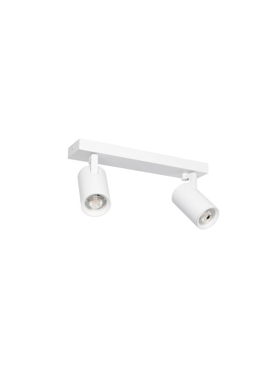 kelvo Double Spot with Socket GU10 in White Color