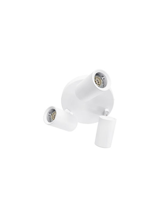 kelvo Triple Spot with Socket GU10 in White Color