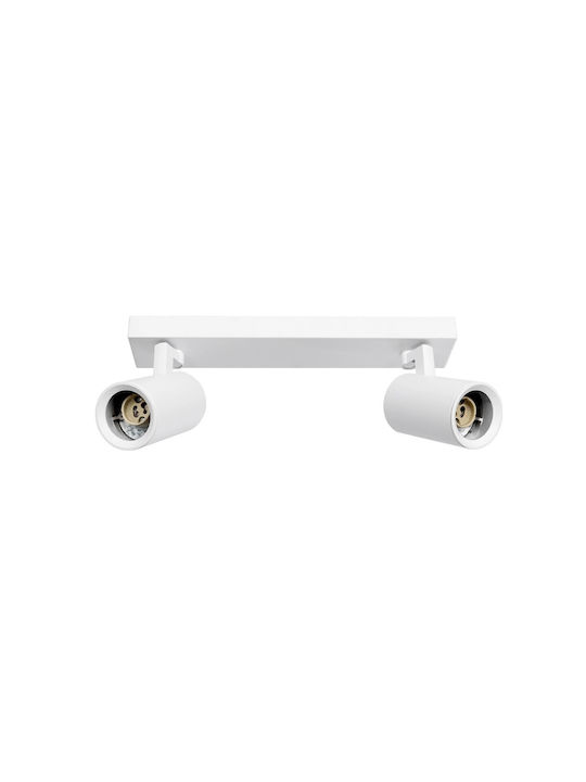 kelvo Double Spot with Socket GU10 in White Color