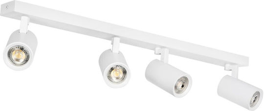 kelvo Spot with 4 Lights and with Socket GU10 in White Color